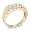 Thumbnail Image 1 of Previously Owned - Men's 0.50 CT. T.W. Round Diamond Slant Ring in 10K Gold