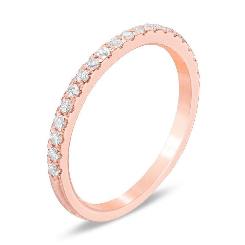 Previously Owned - Love's Destiny by Peoples 0.25 CT. T.W. Diamond Wedding Band in 14K Rose Gold (I/SI2)