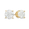 Thumbnail Image 1 of Previously Owned - 0.20 CT. T.W. Diamond Solitaire Crown Royal Stud Earrings in 14K Gold
