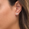 Thumbnail Image 2 of Previously Owned - 0.50 CT. T.W.  Diamond Solitaire Stud Earrings in 14K White Gold (I/I1)