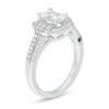 Thumbnail Image 2 of Previously Owned - Marilyn Monroe™ Collection 0.69 CT. T.W. Emerald-Cut Diamond Vintage-Style Ring in 14K White Gold