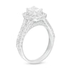 Thumbnail Image 3 of Previously Owned - 1.75 CT. T.W. Emerald-Cut Lab-Grown Diamond Frame Split Shank Engagement Ring in 14K White Gold