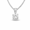 Previously Owned - 0.33 CT. Diamond Solitaire Crown Royal Pendant in 14K White Gold (I-J/I2-I3)