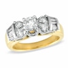 Thumbnail Image 0 of Previously Owned - 1.29 CT. T.W. Diamond Past Present Future Ring in 14K Gold