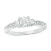 Thumbnail Image 1 of Previously Owned - 0.50 CT. T.W. Diamond Past Present Future® Engagement Ring in 14K White Gold (I-J/I2)