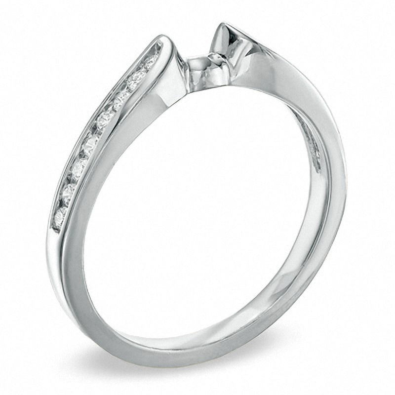 Previously Owned - 0.20 CT. T.W. Prestige Diamond Solitaire Enhancer in 14K White Gold