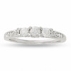 Previously Owned - 0.50 CT. T.W. Three Stone Diamond Past Present Future Ring in 14K White Gold