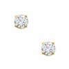 Thumbnail Image 1 of Previously Owned - 0.50 CT. T.W. Diamond Solitaire Crown Royal Stud Earrings in 14K Gold (J/I3)