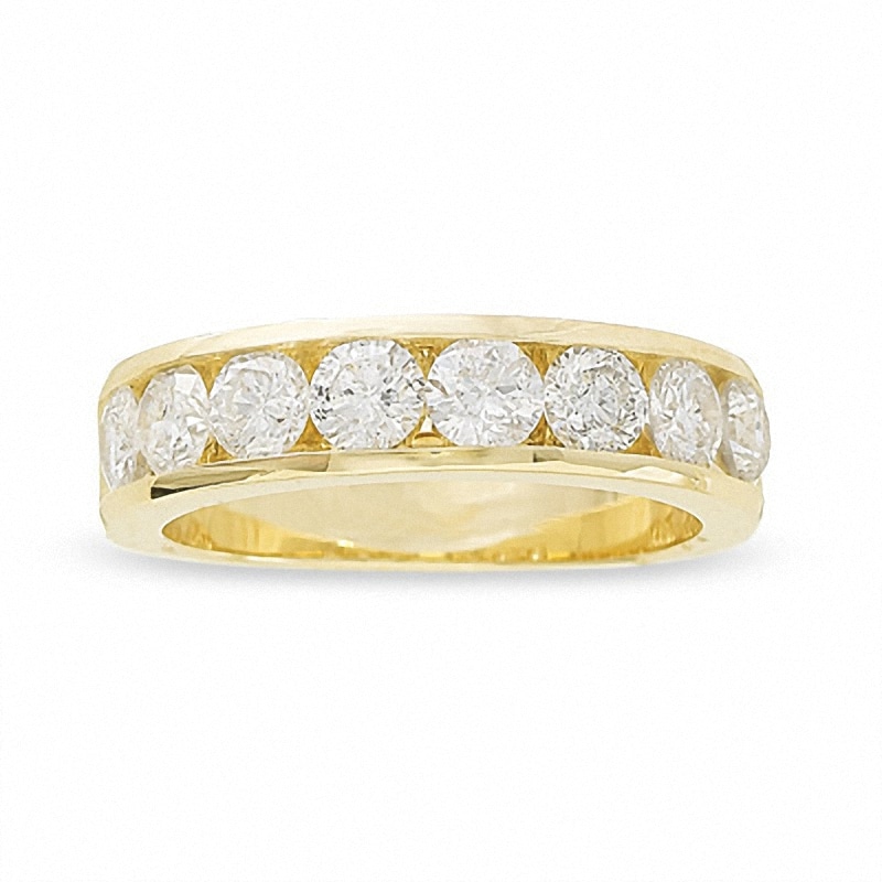 Previously Owned - 1.50 CT. T.W. Diamond Channel Band in 14K Gold