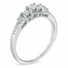 Previously Owned - 0.33 CT. T.W. Diamond Past Present Future® Ring in 14K White Gold