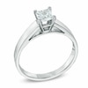 Thumbnail Image 1 of Previously Owned - 0.50 CT. Princess-Cut Diamond Solitaire Crown Royal Engagement Ring in 14K White Gold (J/I2)