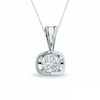 Thumbnail Image 1 of Previously Owned - 0.10 CT.  Diamond Solitaire Tension-Set Pendant in 14K Gold (I/I1)