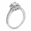 Thumbnail Image 1 of Previously Owned - 1.20 CT. T.W. Princess-Cut Diamond Framed Engagement Ring in 14K White Gold