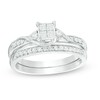 Thumbnail Image 0 of Previously Owned - 0.33 CT. T.W. Quad Diamond Bridal Set in 10K White Gold