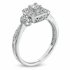 Thumbnail Image 1 of Previously Owned - 0.33 CT. T.W. Princess-Cut Diamond Framed Milgrain Engagement Ring in 14K White Gold