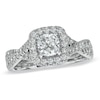 Thumbnail Image 0 of Previously Owned - Vera Wang Love Collection 1.30 CT. T.W. Cushion-Cut Diamond Frame Engagement Ring in 14K White Gold