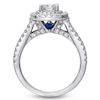 Thumbnail Image 1 of Previously Owned - Vera Wang Love Collection 1.45 CT. T.W. Princess-Cut Diamond Frame Engagement Ring in 14K White Gold