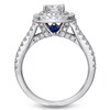 Thumbnail Image 1 of Previously Owned - Vera Wang Love Collection 1.45 CT. T.W. Princess-Cut Diamond Frame Engagement Ring in 14K White Gold