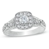 Thumbnail Image 0 of Previously Owned - Vera Wang Love Collection 0.95 CT. T.W. Diamond Frame Engagement Ring in 14K White Gold
