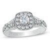 Thumbnail Image 0 of Previously Owned - Vera Wang Love Collection 0.95 CT. T.W. Diamond Frame Engagement Ring in 14K White Gold