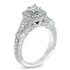 Thumbnail Image 1 of Previously Owned - Vera Wang Love Collection 0.95 CT. T.W. Diamond Frame Engagement Ring in 14K White Gold