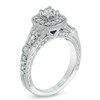 Thumbnail Image 1 of Previously Owned - Vera Wang Love Collection 0.95 CT. T.W. Diamond Frame Engagement Ring in 14K White Gold