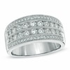 Previously Owned - 1.00 CT. T.W. Diamond Multi-Row Anniversary Band in 14K White Gold