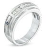 Thumbnail Image 1 of Previously Owned - Vera Wang Love Collection Men's 0.45 CT. T.W. Diamond Wedding Band in 14K White Gold
