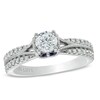 Thumbnail Image 0 of Previously Owned - Vera Wang Love Collection 0.70 CT. T.W. Diamond Split Shank Engagement Ring in 14K White Gold