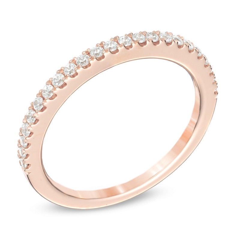Previously Owned - Vera Wang Love Collection 0.23 CT. T.W. Diamond Band in 14K Rose Gold