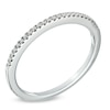 Thumbnail Image 2 of Previously Owned - 0.10 CT. T.W. Diamond Wedding Band in 14K White Gold (I/SI2)