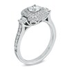 Thumbnail Image 1 of Previously Owned - Celebration Canadian Grand™ 0.95 CT. T.W. Diamond Double Frame Engagement Ring in 14K White Gold