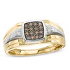 Thumbnail Image 0 of Previously Owned - Men's 0.25 CT. T.W. Champagne and White Diamond Ring in 10K Two-Tone Gold