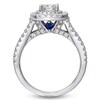 Thumbnail Image 1 of Previously Owned - Vera Wang Love Collection 1.45 CT. T.W. Diamond Frame Split Shank Engagement Ring in 14K White Gold