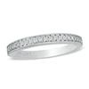 Thumbnail Image 0 of Previously Owned - Vera Wang Love Collection 0.19 CT. T.W. Diamond Milgrain Wedding Band in 14K White Gold