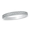 Thumbnail Image 0 of Previously Owned - Vera Wang Love Collection 0.19 CT. T.W. Diamond Milgrain Wedding Band in 14K White Gold