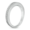 Thumbnail Image 1 of Previously Owned - Vera Wang Love Collection 0.19 CT. T.W. Diamond Milgrain Wedding Band in 14K White Gold