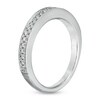 Thumbnail Image 1 of Previously Owned - Vera Wang Love Collection 0.19 CT. T.W. Diamond Milgrain Wedding Band in 14K White Gold