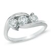 Thumbnail Image 0 of Previously Owned - 1.00 CT. T.W. Canadian Diamond Three Stone Engagement Ring in 14K White Gold (I/I1)