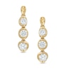 Previously Owned - 0.50 CT. T.W.  Diamond Linear Three Stone Drop Earrings in 14K Gold (I/I2)