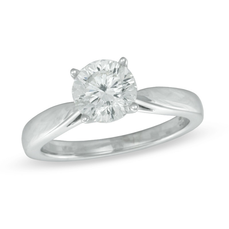 Previously Owned - Celebration Canadian Lux® 1.50 CT. Diamond Solitaire Engagement Ring in 14K White Gold (I/SI2)
