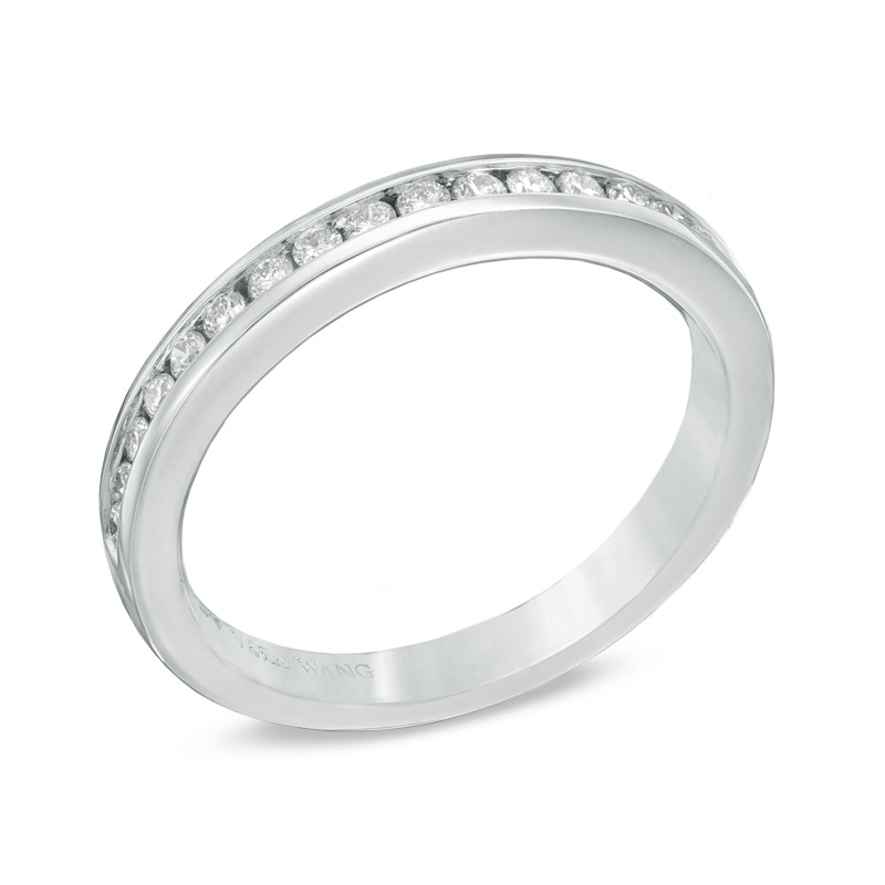 Previously Owned - Vera Wang Love Collection 0.23 CT. T.W. Diamond Wedding Band in 14K White Gold|Peoples Jewellers