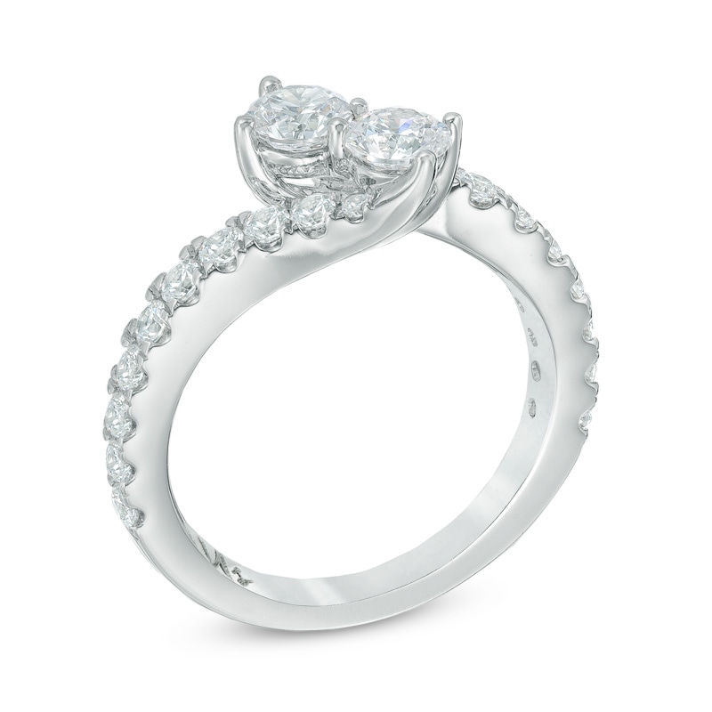 Previously Owned - Ever Us™ 1.50 CT. T.W. Two-Stone Diamond Ring in 14K White Gold