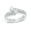 Thumbnail Image 3 of Previously Owned - Ever Us™ 1.50 CT. T.W. Two-Stone Diamond Ring in 14K White Gold