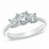 Thumbnail Image 0 of Previously Owned - 1.50 CT. T.W. Canadian Diamond Three Stone Engagement Ring in 14K White Gold (I/I2)