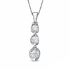 Thumbnail Image 1 of Previously Owned - 0.25 CT. T.W.  Diamond Three Stone Pendant in 14K White Gold (I/I2) - 17''