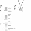 Thumbnail Image 2 of Previously Owned - 0.30 CT. Princess-Cut  Diamond Pendant in 14K White Gold (I/I2) - 17"