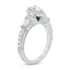 Thumbnail Image 1 of Previously Owned - Vera Wang Love Collection 1.18 CT. T.W. Pear-Shaped Diamond Frame Engagement Ring in 14K White Gold
