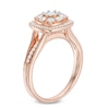 Thumbnail Image 1 of Previously Owned - 0.45 CT. T.W. Composite Diamond Cushion Frame Engagement Ring in 10K Rose Gold