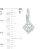 Thumbnail Image 2 of Previously Owned - 1.38 CT. T.W.  Diamond Kite-Shaped Scalloped Frame Drop Earrings in 14K White Gold (I/I2)